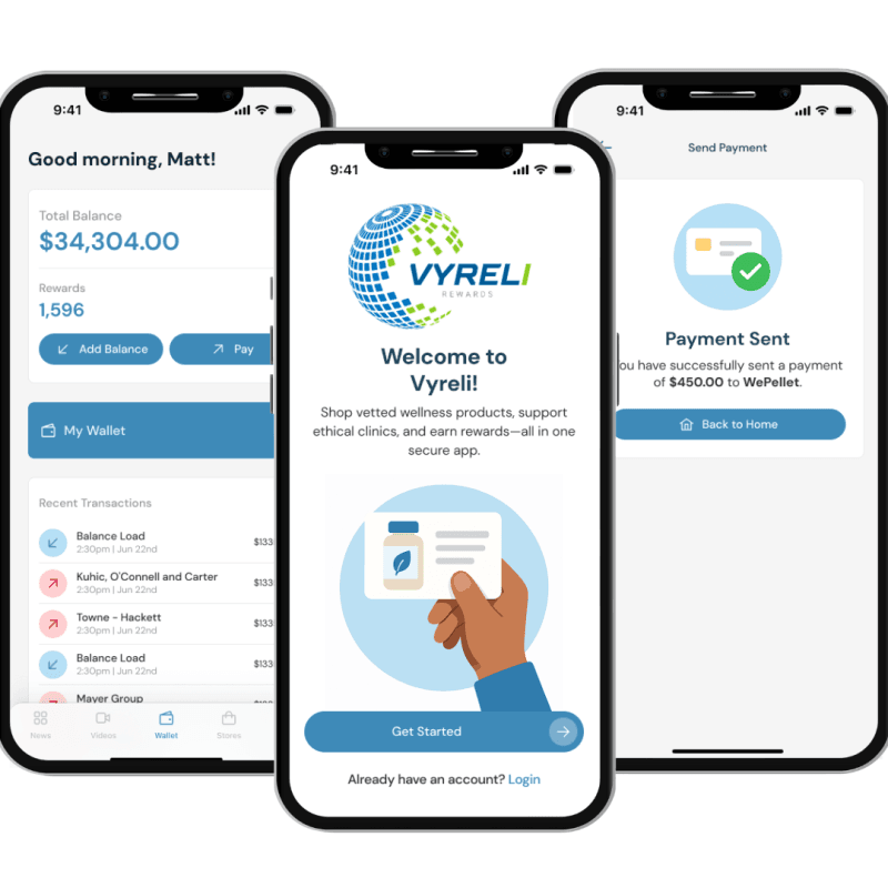 Vyreli app preview